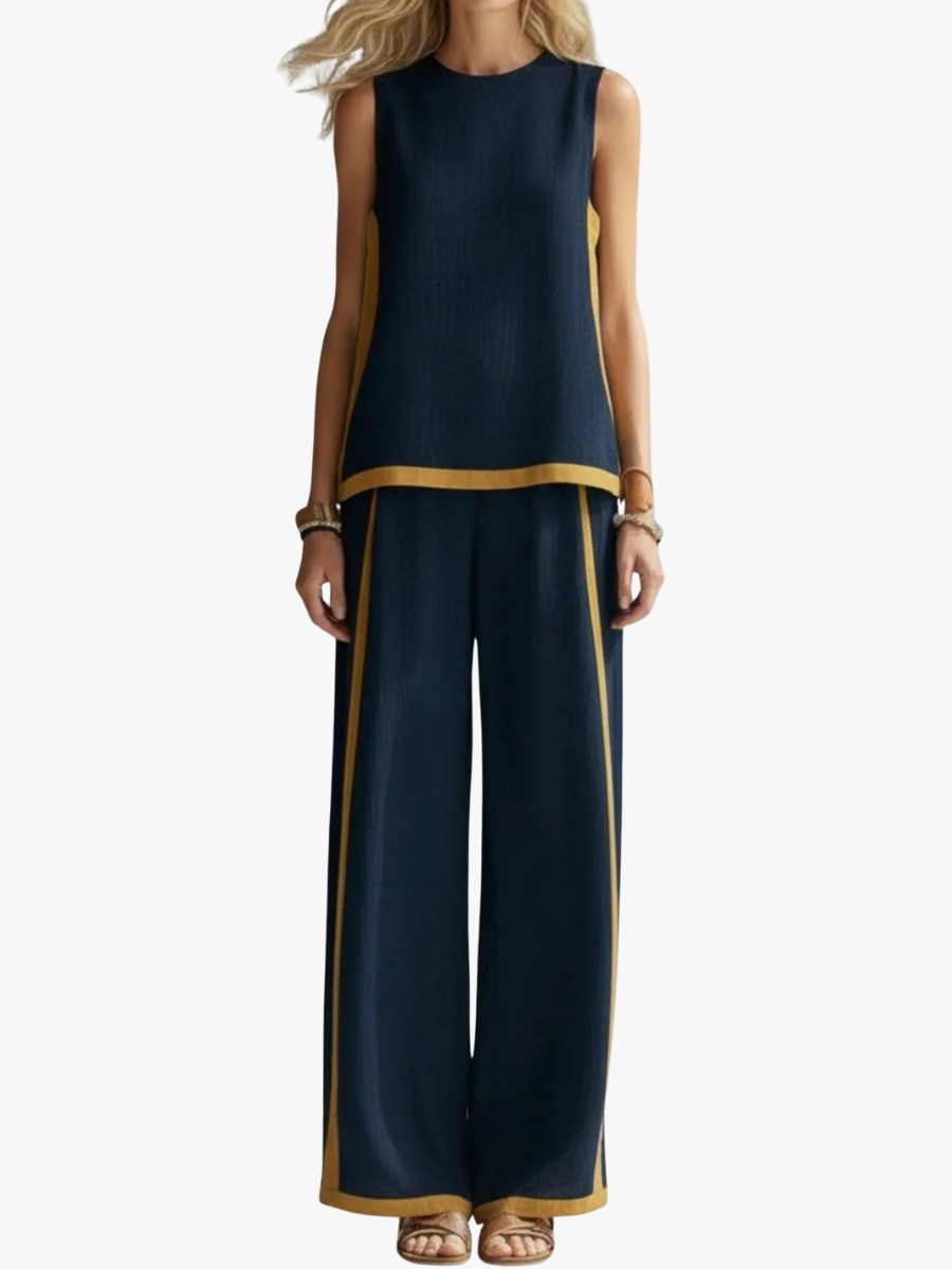 Ensemble Lila | Lin et Coton, Coupe Ample pour Femme 1