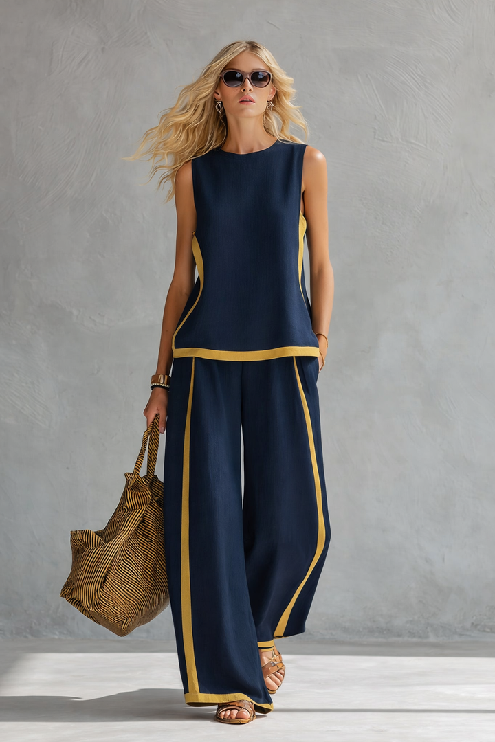 Ensemble Lila | Lin et Coton, Coupe Ample pour Femme 2