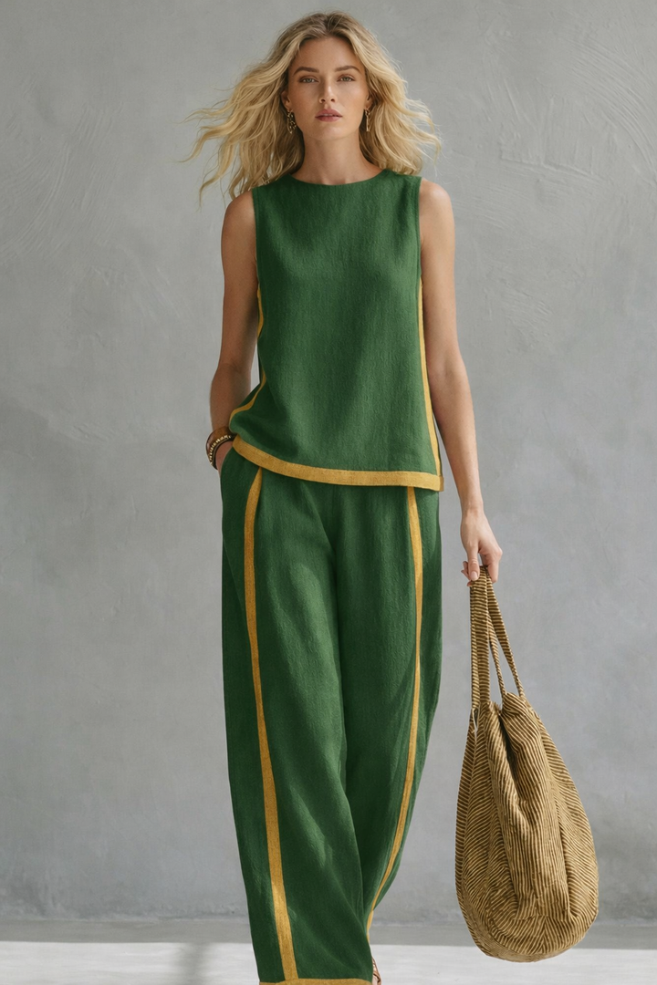 Ensemble Lila | Lin et Coton, Coupe Ample pour Femme 5