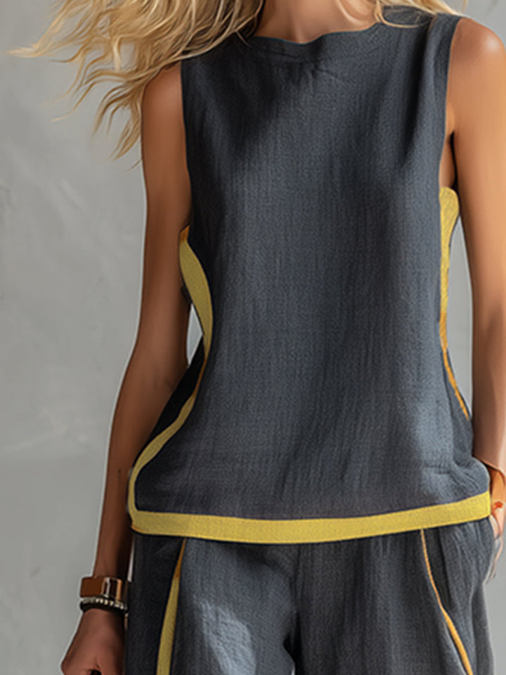 Ensemble Lila | Lin et Coton, Coupe Ample pour Femme 7
