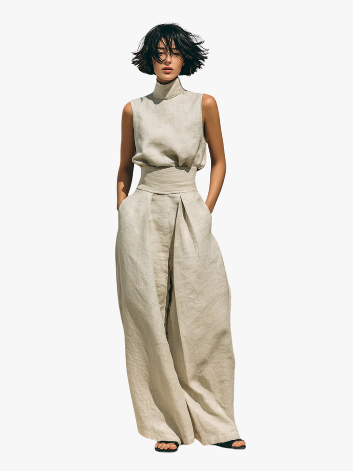 Ensemble Pantalon Large Mira | Coton Léger & Style Minimaliste 1