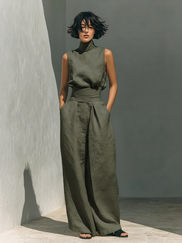 Ensemble Pantalon Large Mira | Coton Léger & Style Minimaliste 3