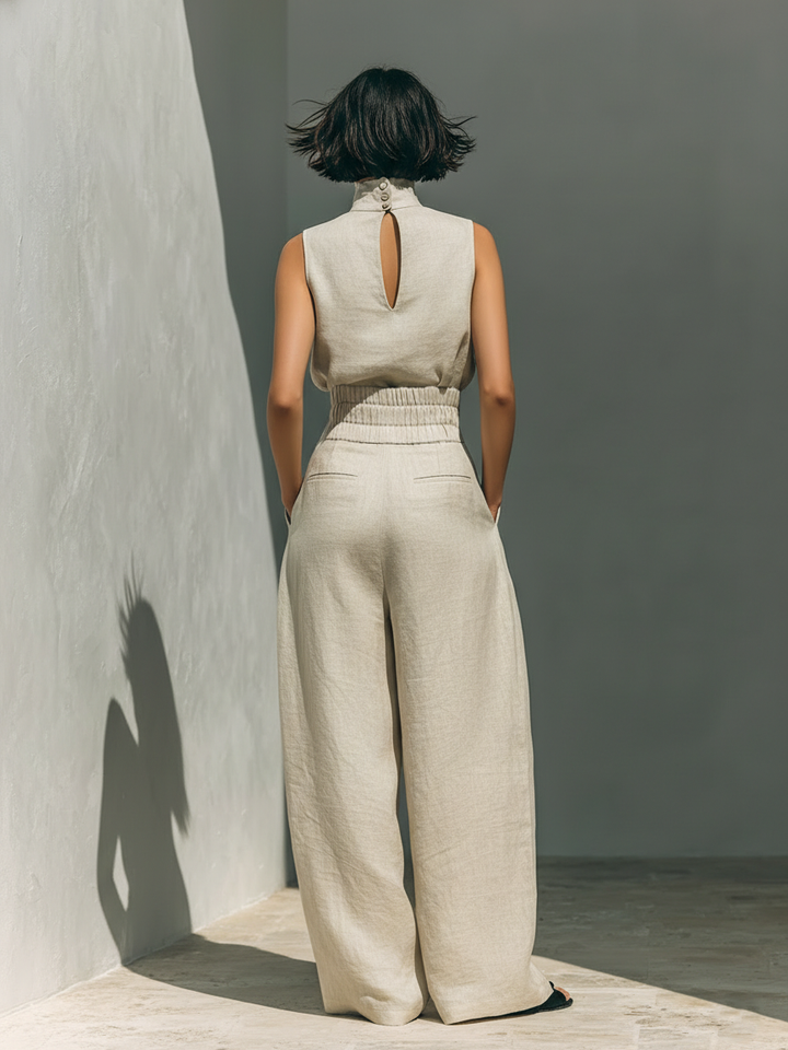 Ensemble Pantalon Large Mira | Coton Léger & Style Minimaliste 5
