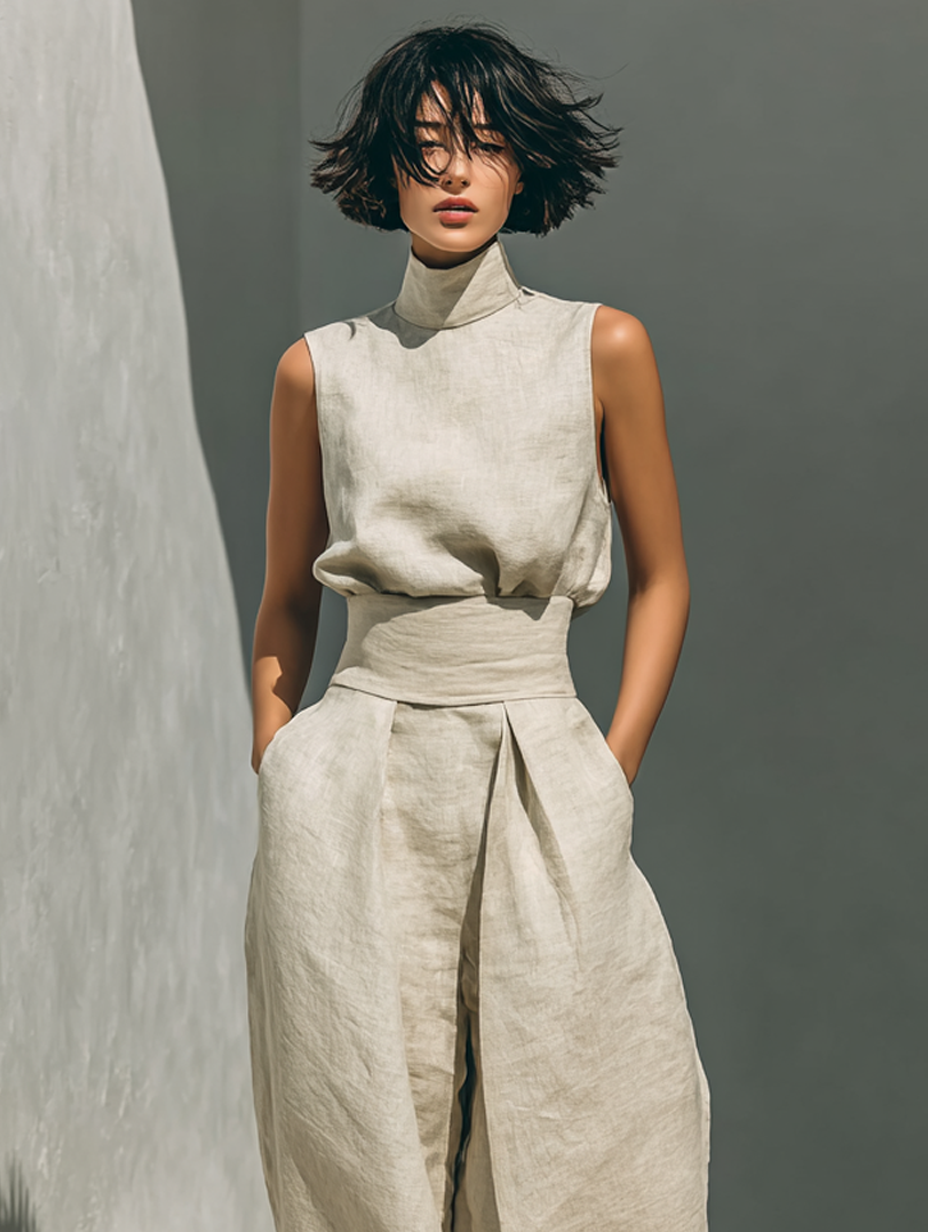 Ensemble Pantalon Large Mira | Coton Léger & Style Minimaliste 6