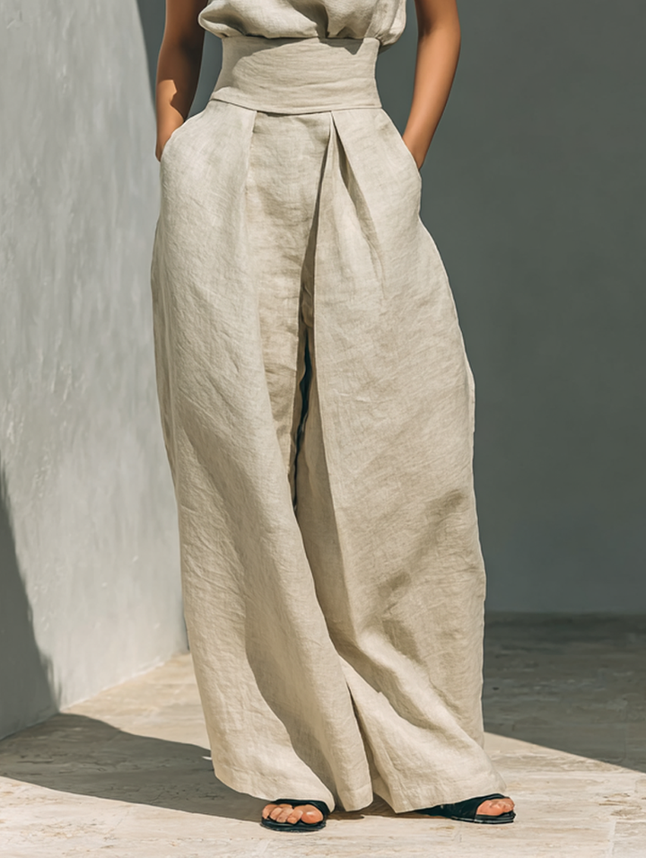 Ensemble Pantalon Large Mira | Coton Léger & Style Minimaliste 8