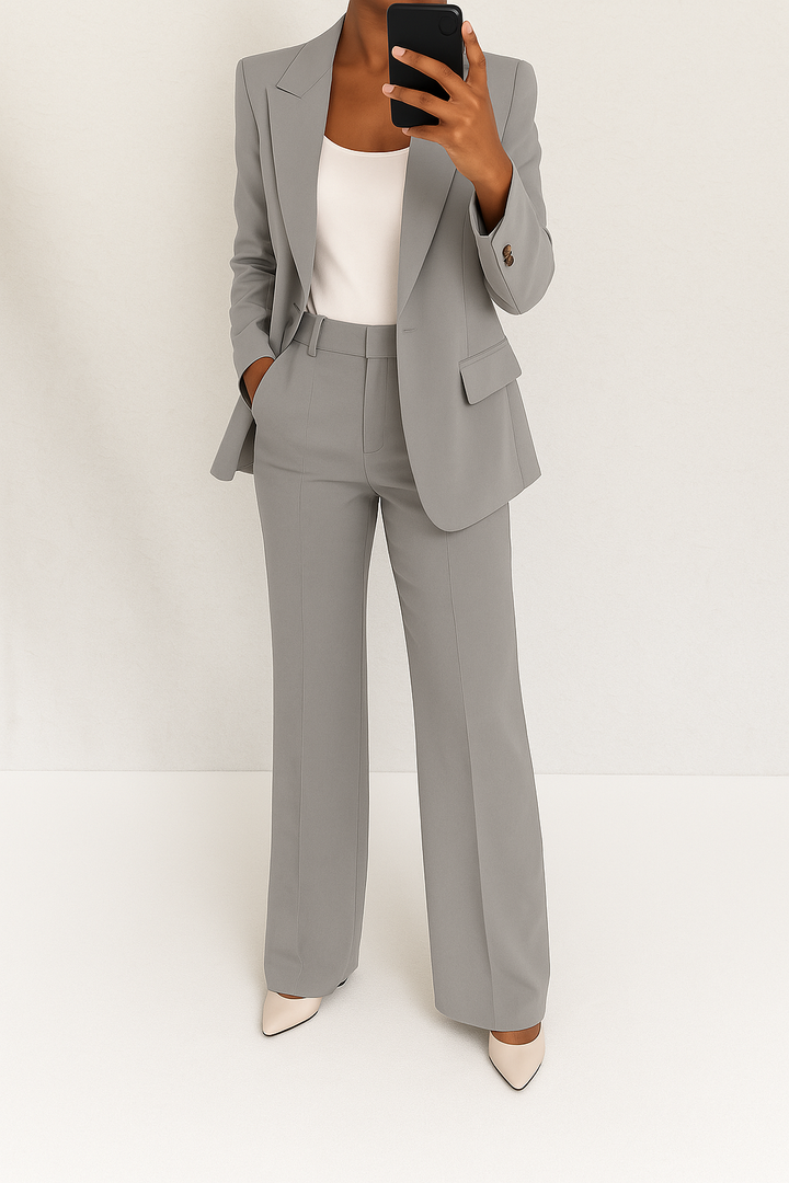 Ensemble Tailleur Femme Mira | Veste Structurée & Pantalon Assorti 0