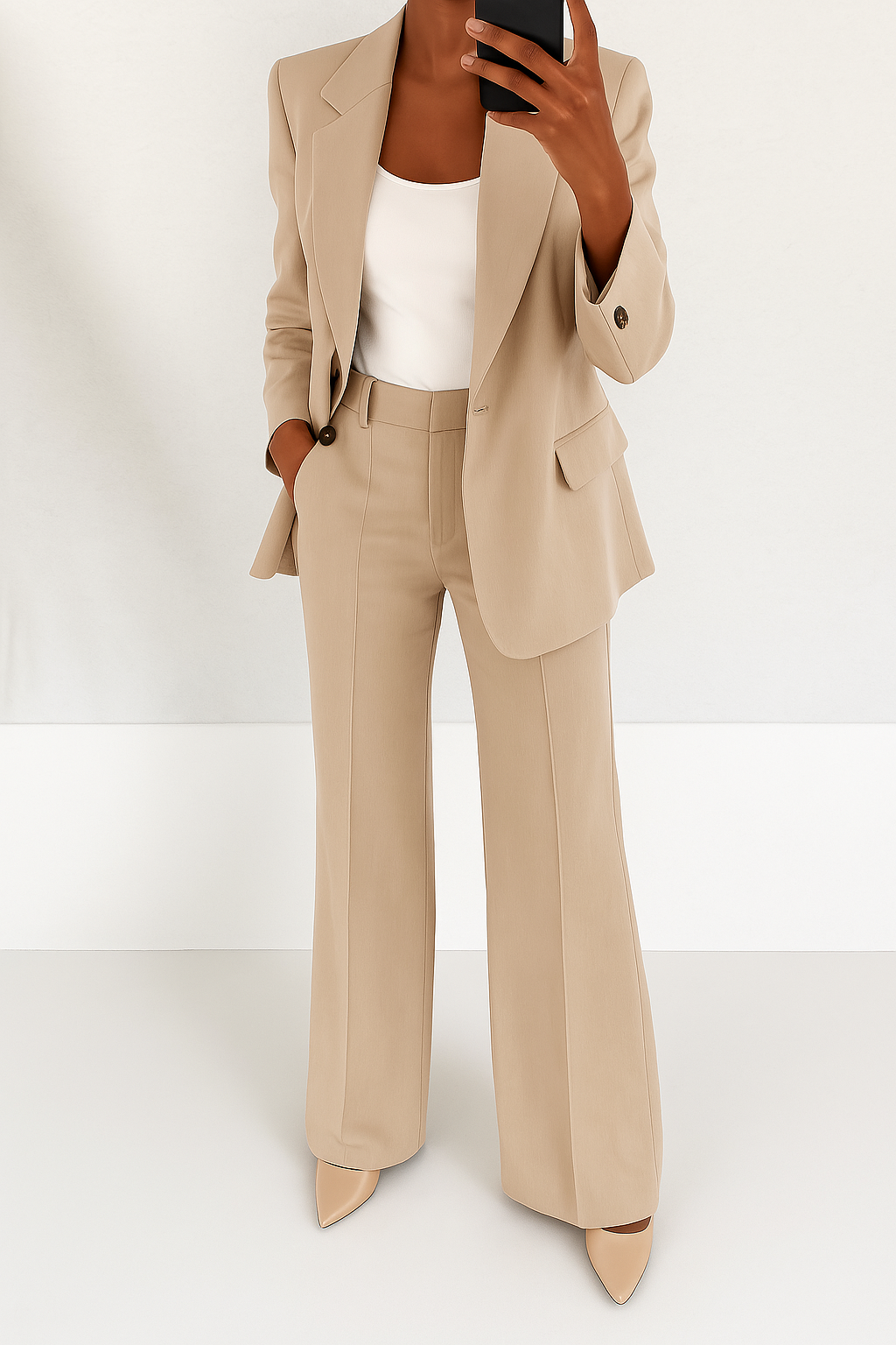 Ensemble Tailleur Femme Mira | Veste Structurée & Pantalon Assorti 3