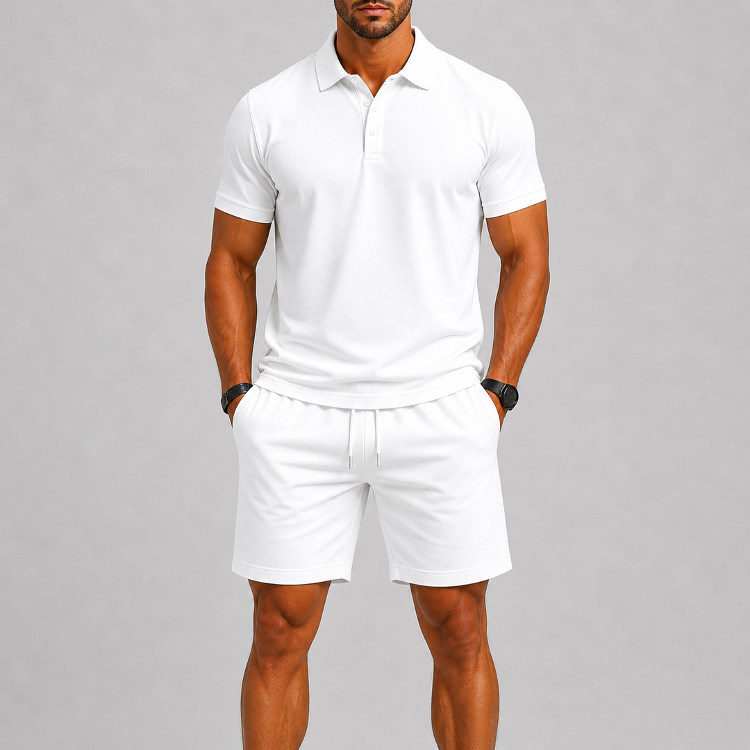 Ensemble de Sport Cenor | Polo Moderne & Short Léger Ajustable 11