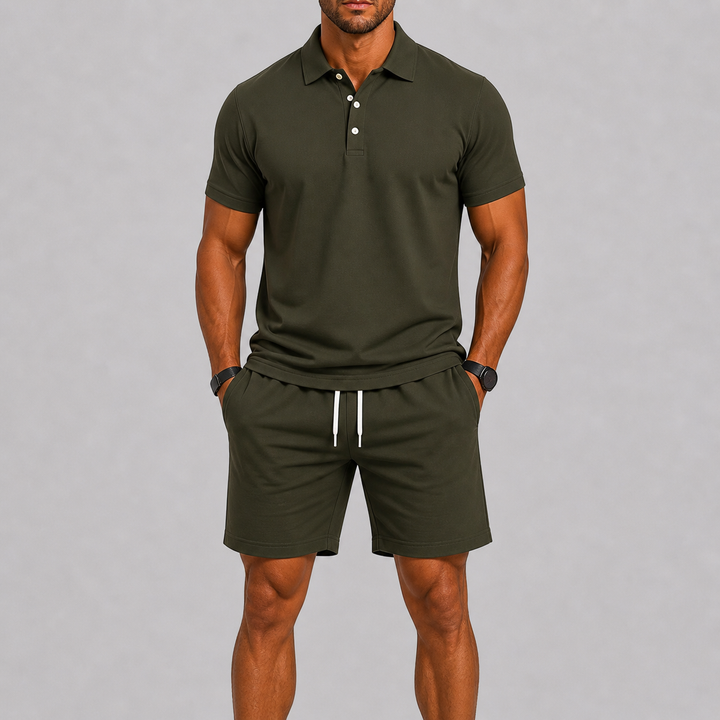 Ensemble de Sport Cenor | Polo Moderne & Short Léger Ajustable 8