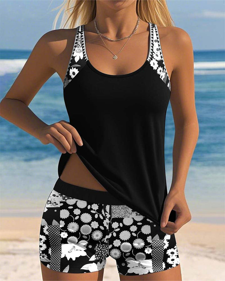 Ensemble de bain Mira | Débardeur ample & short assorti, tissu léger et respirant 2