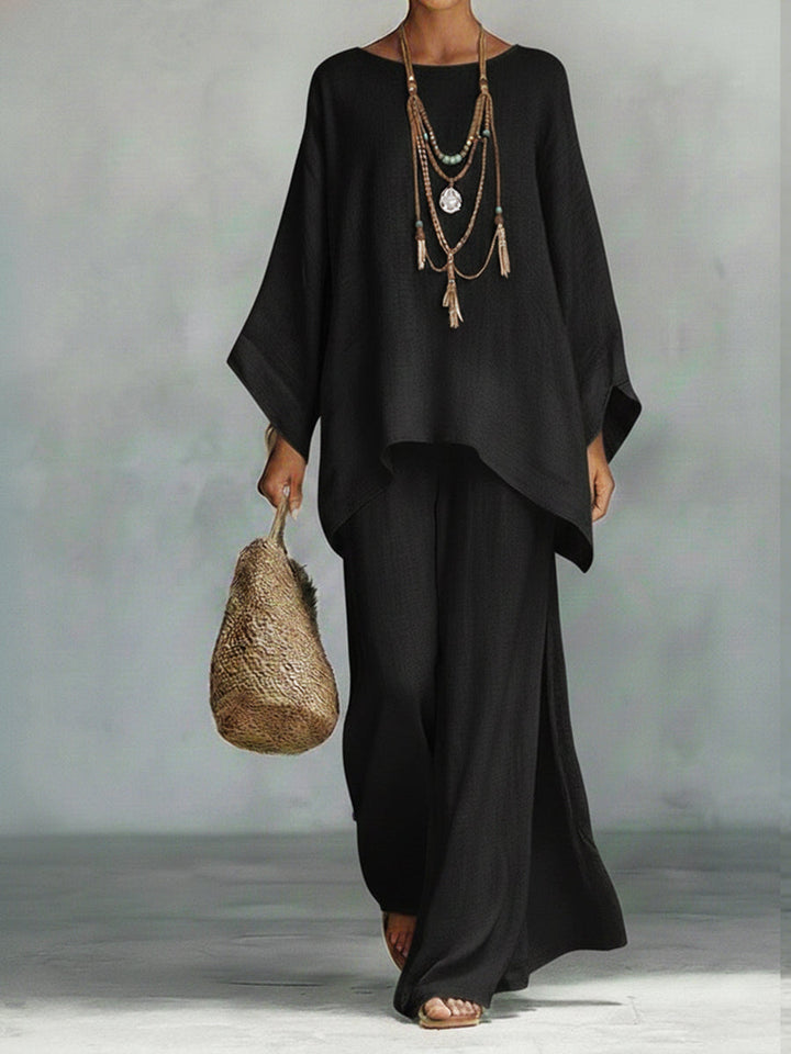 Ensemble en lin Lila | Coupe ample et légère pour femmes 5
