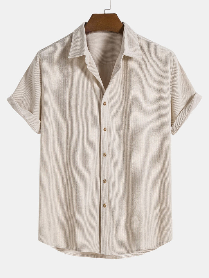 Ensemble été homme Maxime | Chemise à col ouvert & short élastique en coton 6