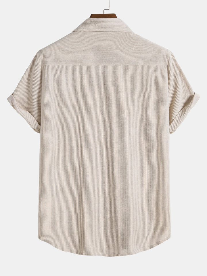 Ensemble été homme Maxime | Chemise à col ouvert & short élastique en coton 7