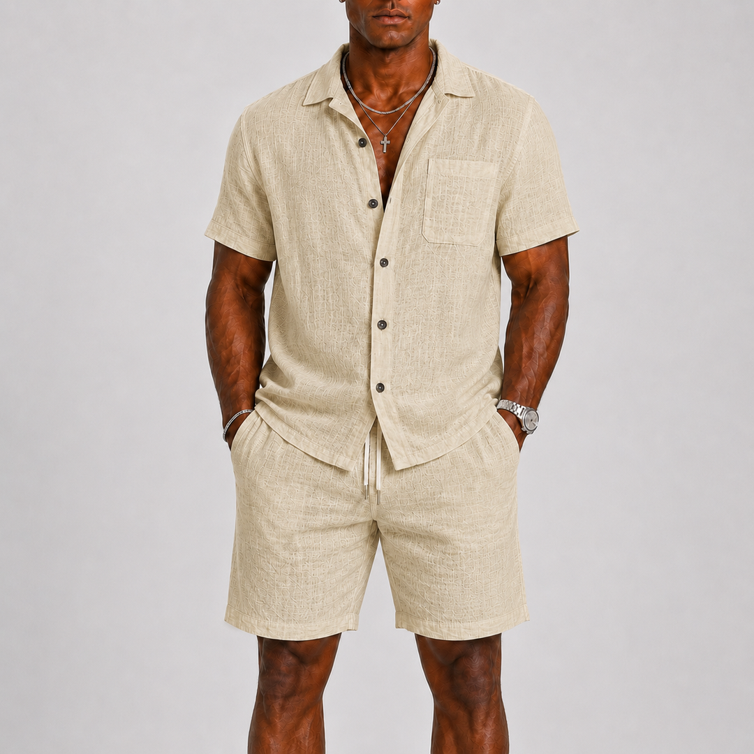 Ensemble homme Celvoir | Lin léger & coton, coupe relaxée pour l'été 3