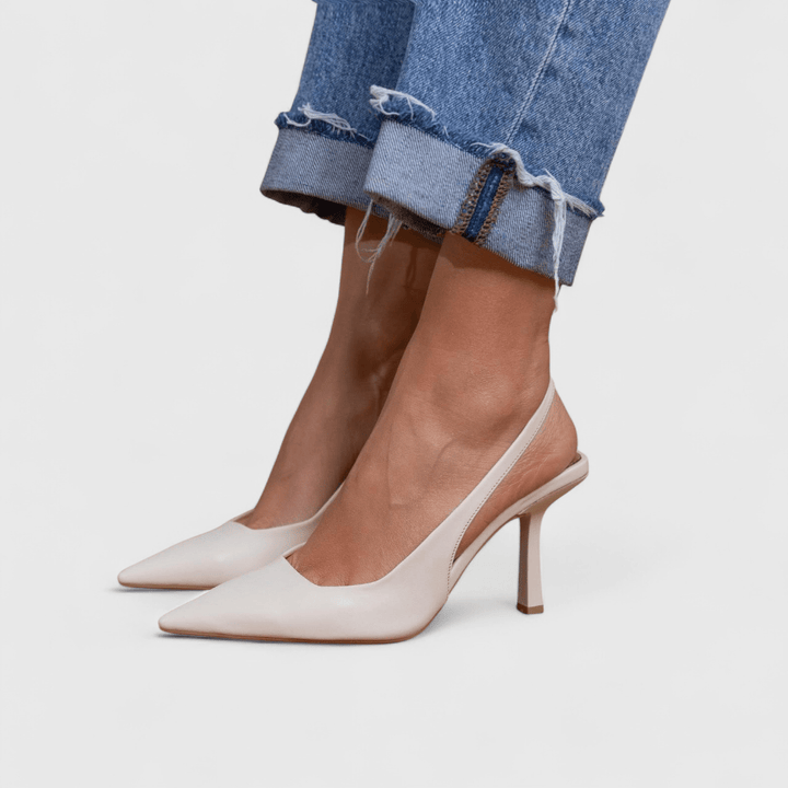 Escarpins Élina | Escarpin Noir Orthopédique, Talon Aiguille en Suédé Doux 7