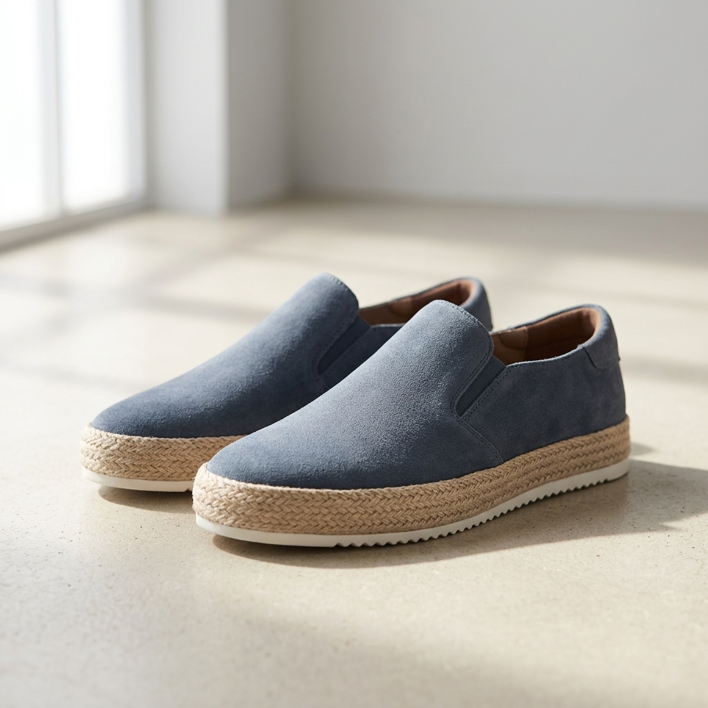 Espadrilles Valentin Homme | Suède Doux & Semelle Jute Tressé Casual 0