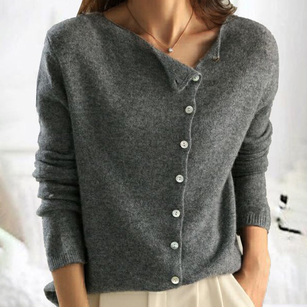 Gilet Élégant Léo | Cachemire Premium, Coupe Ajustée pour Femme 0