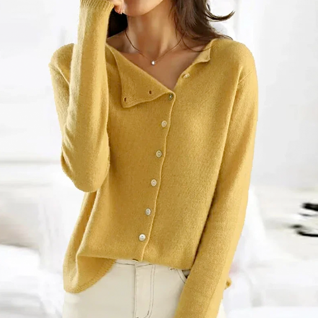 Gilet Élégant Léo | Cachemire Premium, Coupe Ajustée pour Femme 2