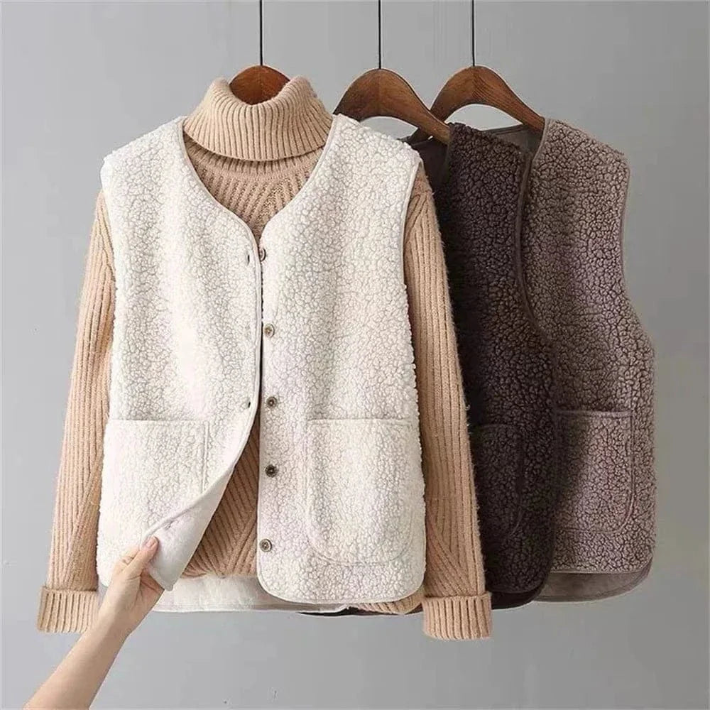 Gilet Sans Manches Elara Femme | Coupe Droite, Poches Fonctionnelles 0
