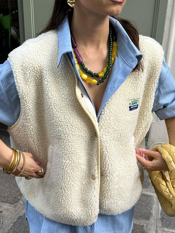 Gilet sans manches Alia | Laine d'agneau douce et confortable 0