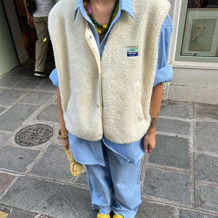 Gilet sans manches Alia | Laine d'agneau douce et confortable 2