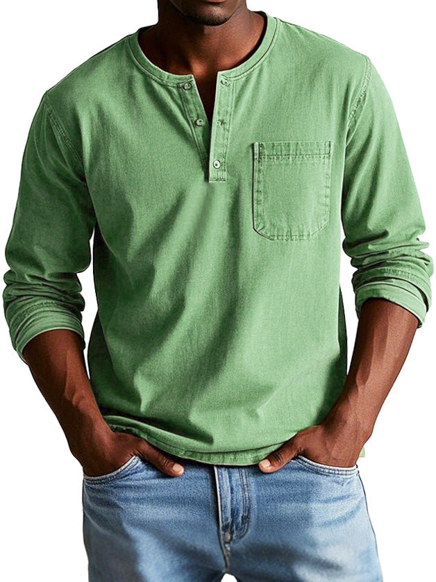 Henley Vintage Jules | Élégance Décontractée & Coupe Confortable 1