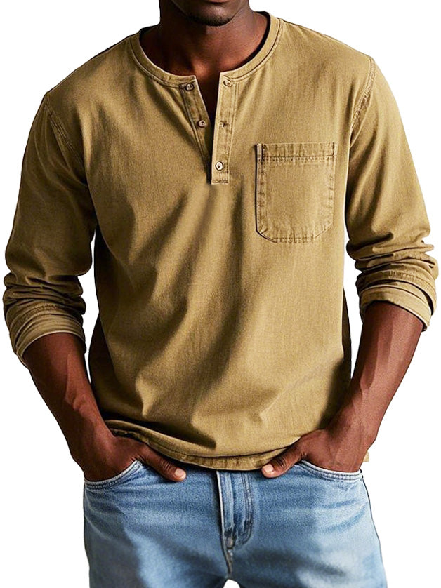 Henley Vintage Jules | Élégance Décontractée & Coupe Confortable 2