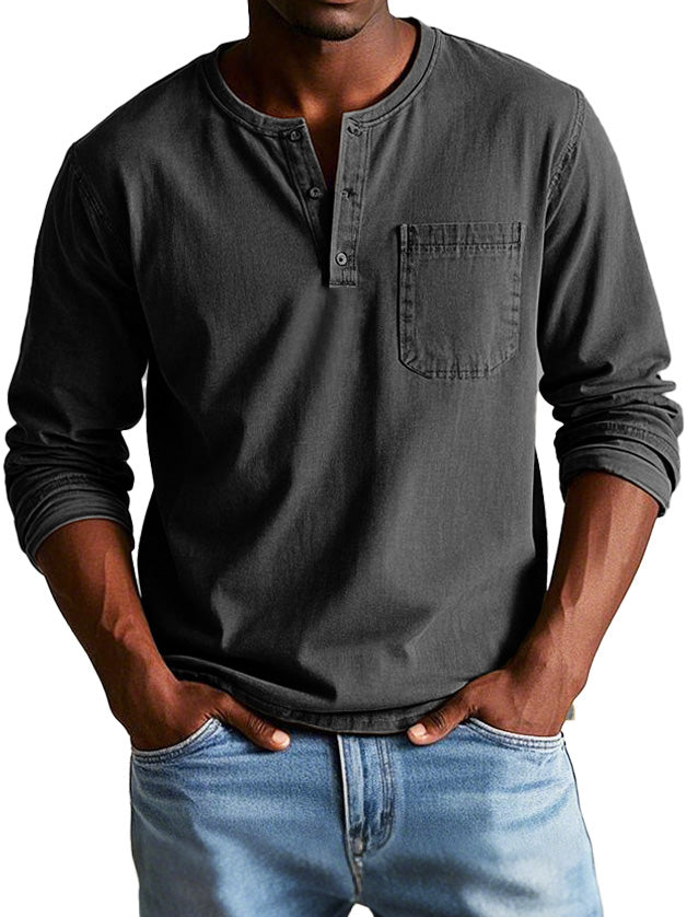 Henley Vintage Jules | Élégance Décontractée & Coupe Confortable 5