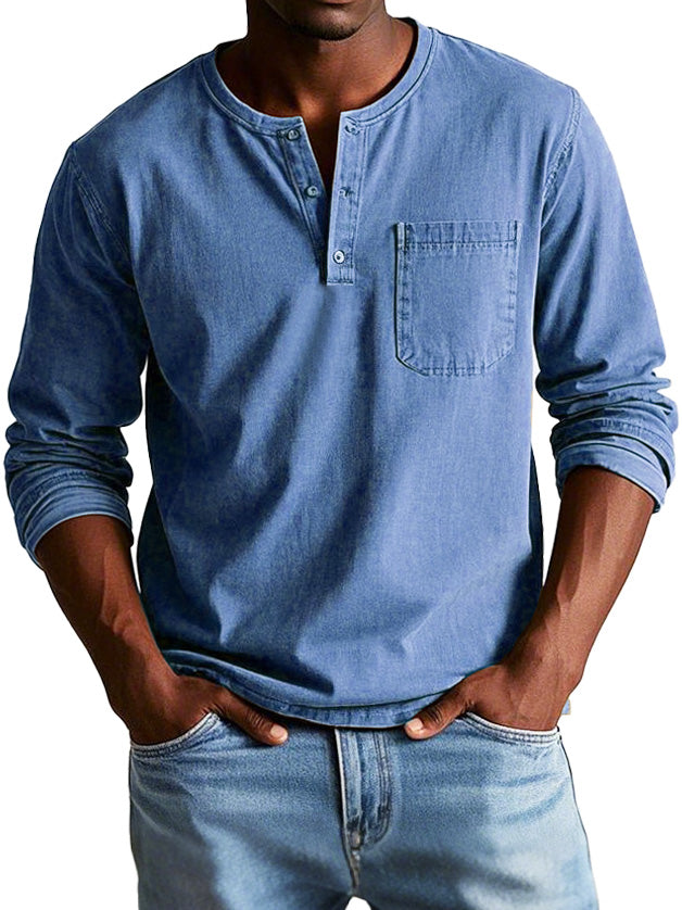 Henley Vintage Jules | Élégance Décontractée & Coupe Confortable 7