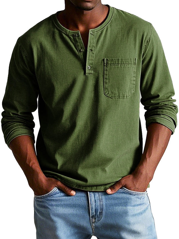 Henley Vintage Jules | Élégance Décontractée & Coupe Confortable 8