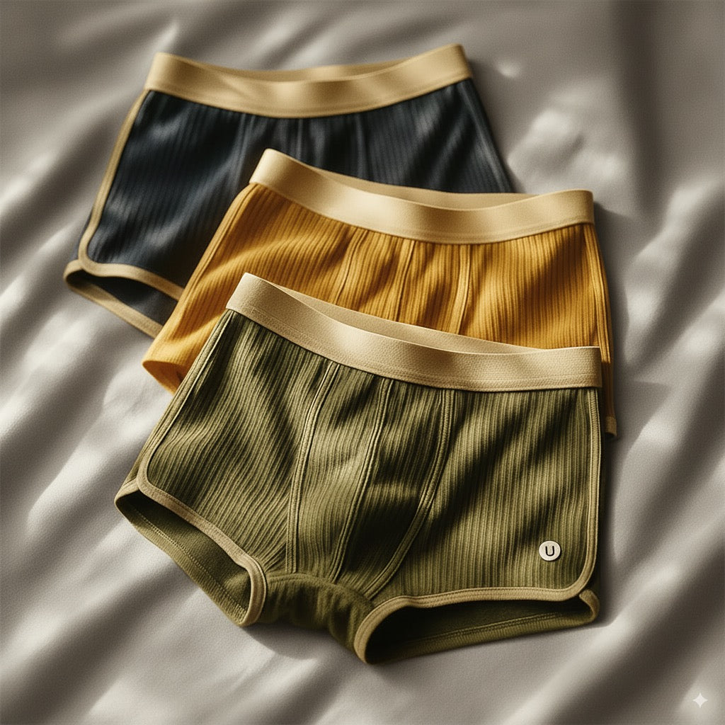 Boxers Gabriel Homme | Coton Biologique, Lot de 3, Ceinture Douce 0