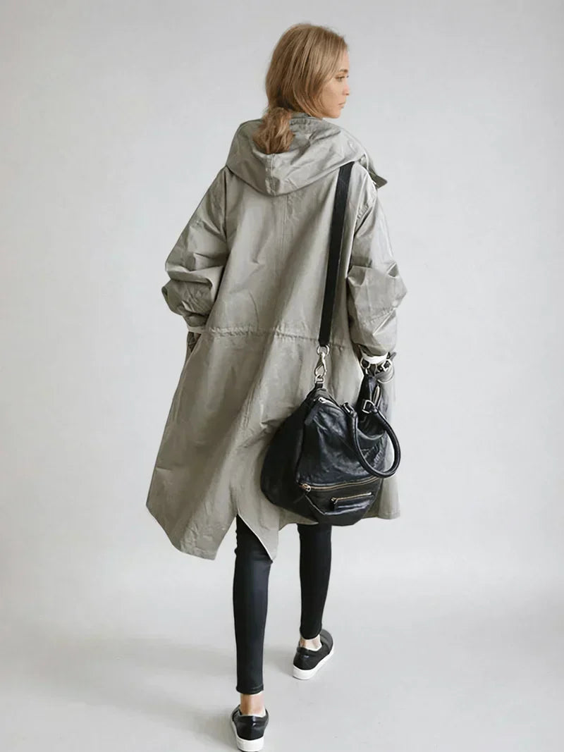 Imperméable Femme Chic | Capuche Ajustable, Ceinture à la Taille 2