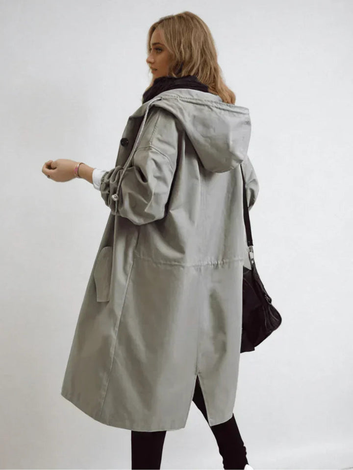 Imperméable Femme Chic | Capuche Ajustable, Ceinture à la Taille 3