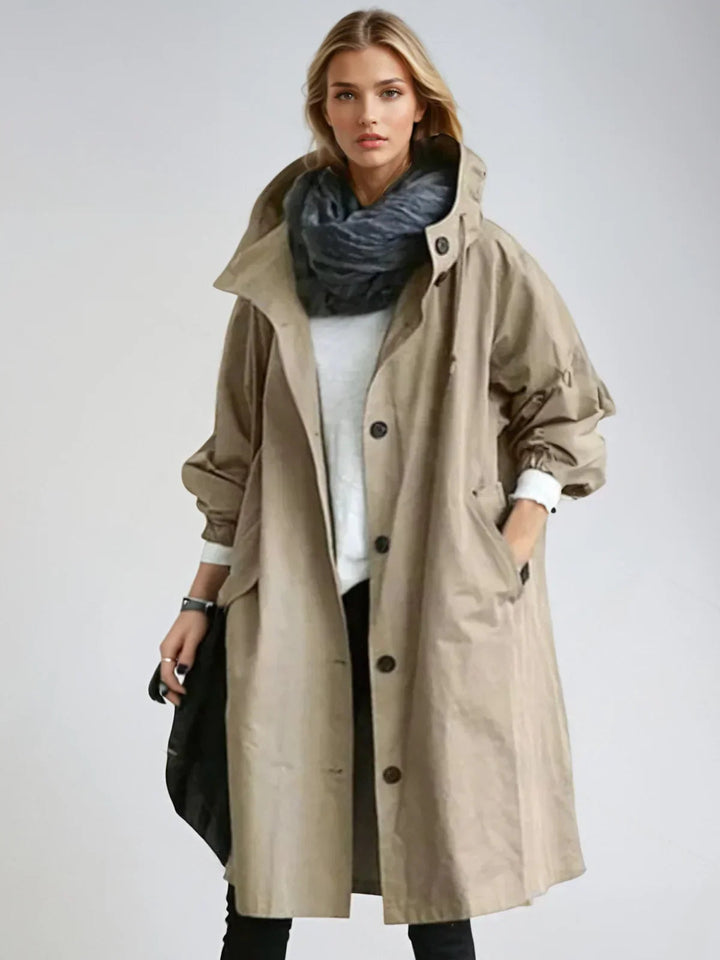 Imperméable Femme Chic | Capuche Ajustable, Ceinture à la Taille 6