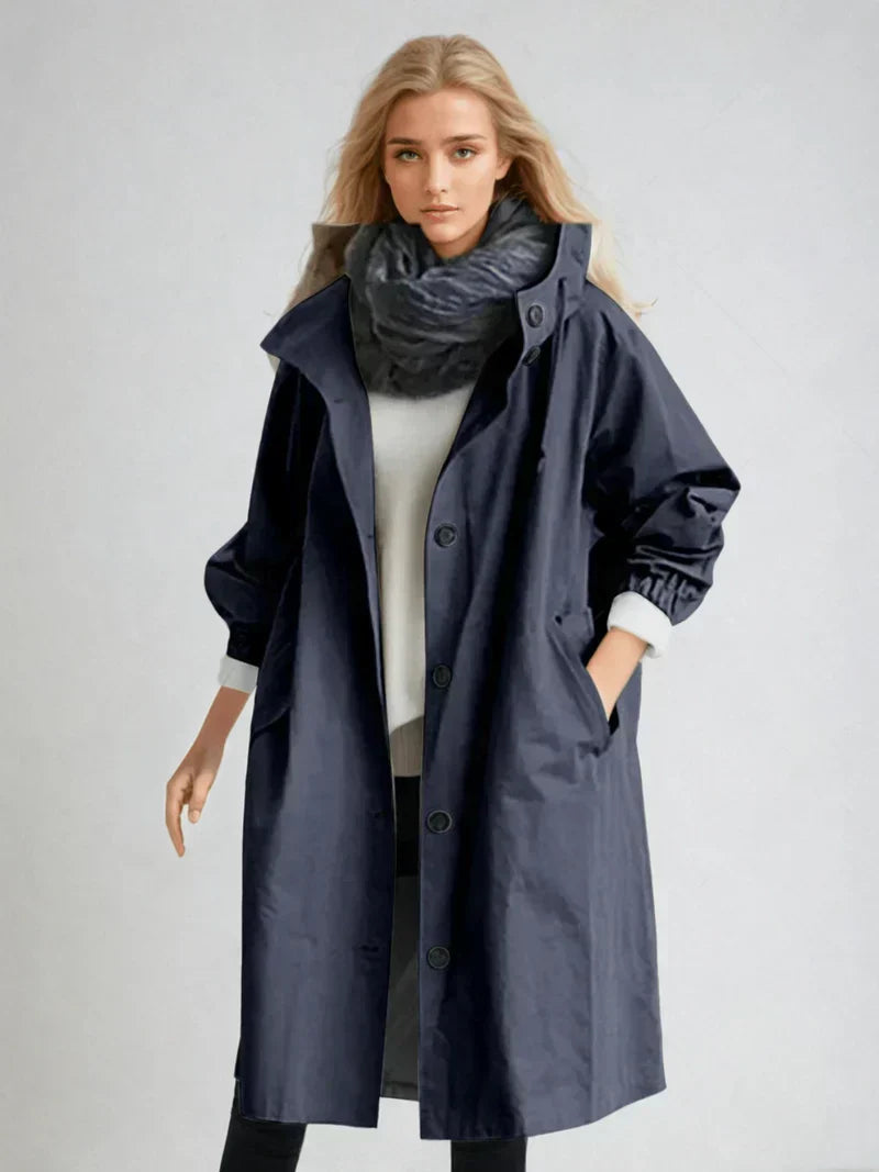 Imperméable Femme Chic | Capuche Ajustable, Ceinture à la Taille 7