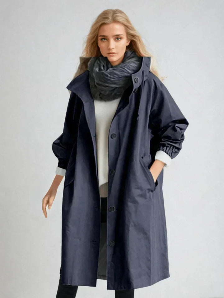Imperméable Femme Chic | Capuche Ajustable, Ceinture à la Taille 7