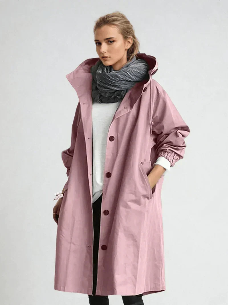Imperméable Femme Chic | Capuche Ajustable, Ceinture à la Taille 8