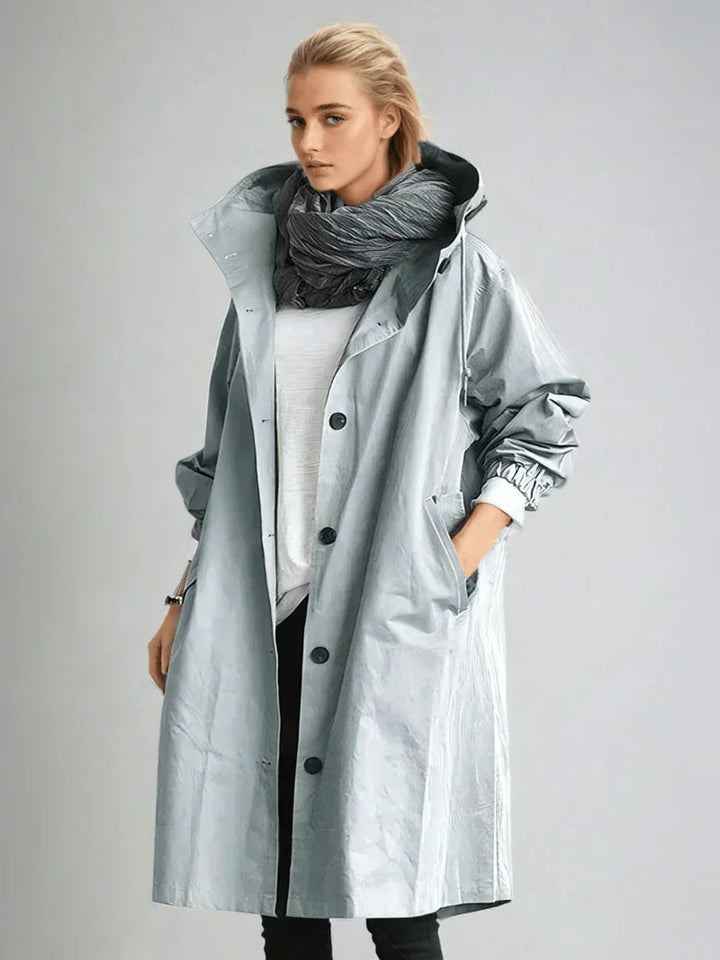 Imperméable Femme Chic | Capuche Ajustable, Ceinture à la Taille 9