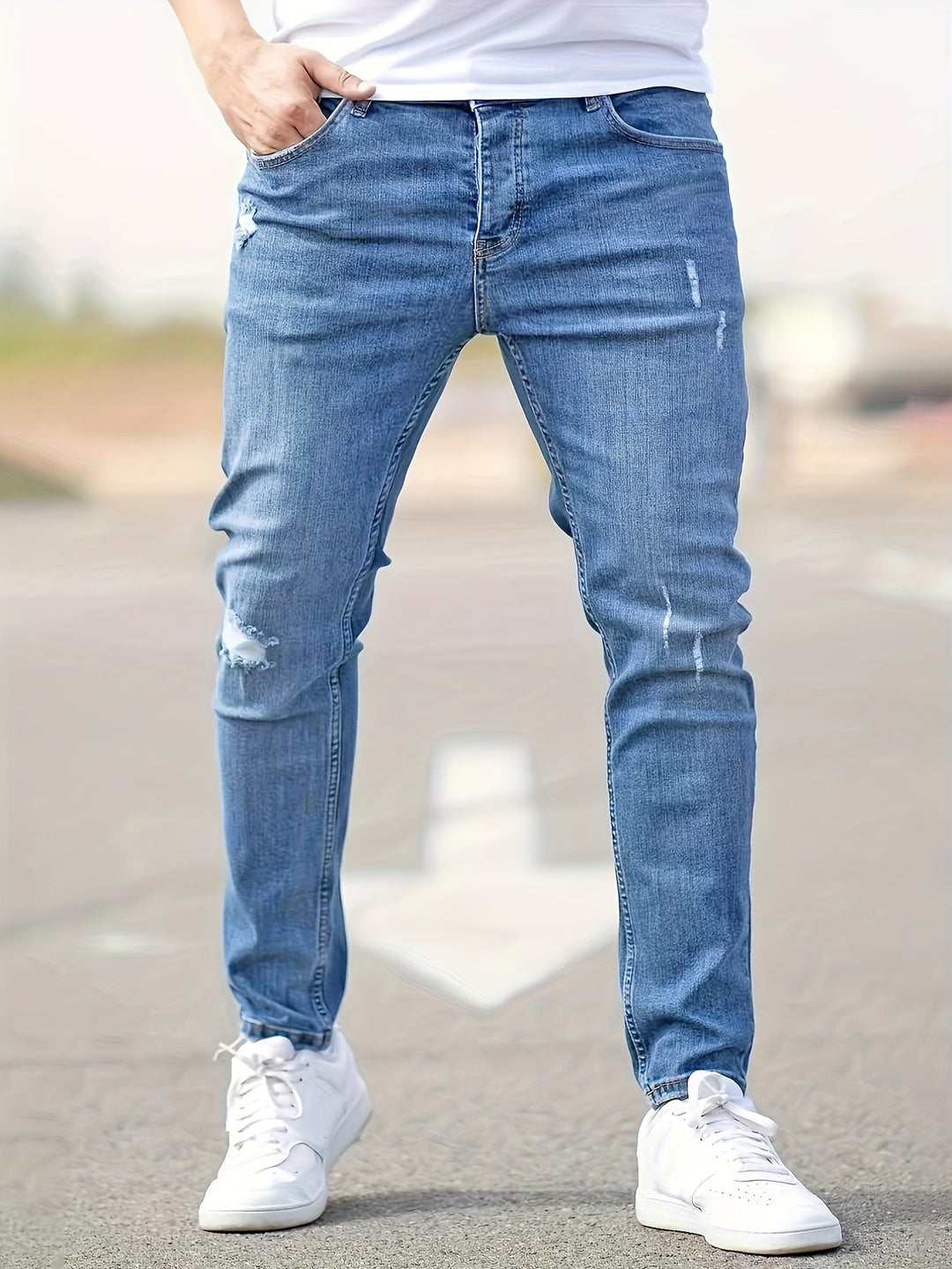 Jean Damo | Coupe slim moderne pour homme, polyvalent et confortable 0