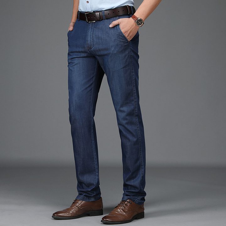 Jean Maxime | Denim Extensible, Coupe Droite Classique pour Homme 3