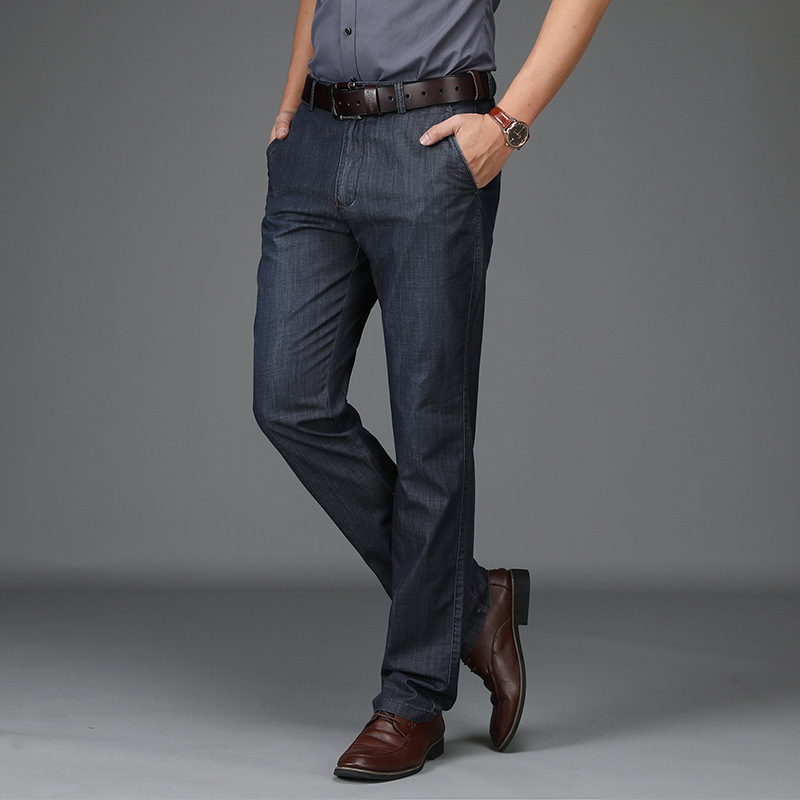 Jean Maxime | Denim Extensible, Coupe Droite Classique pour Homme 4