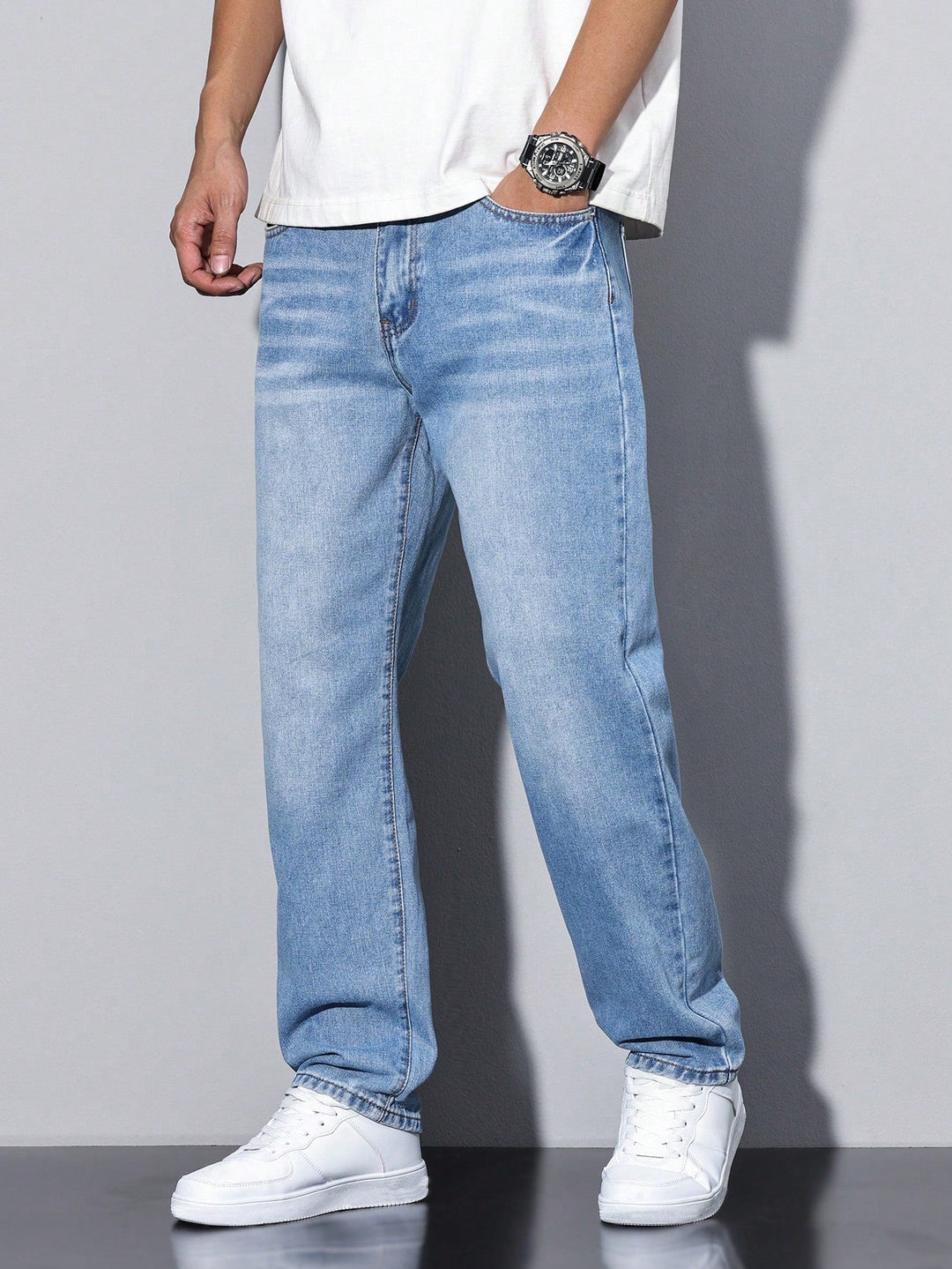 Jean Pierre | Jean Homme Droite en Tissu Respirant, Confort Optimal 3