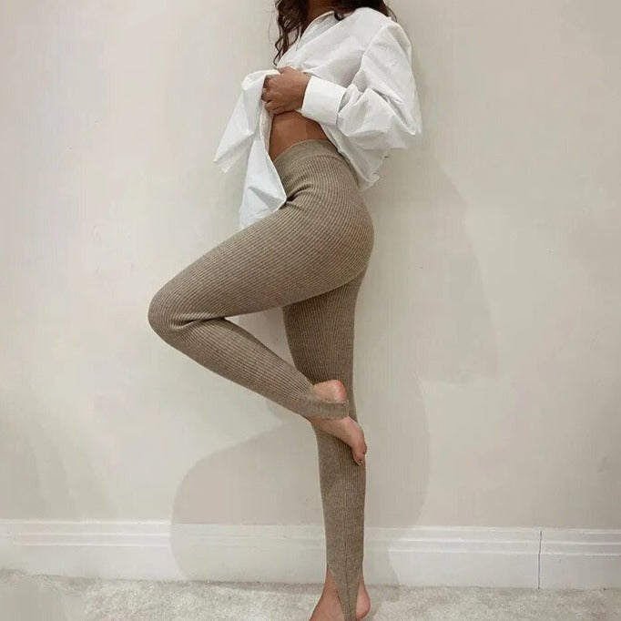 Legging Femme Livia | Côtelé, Taille Haute & Confort Optimal 2