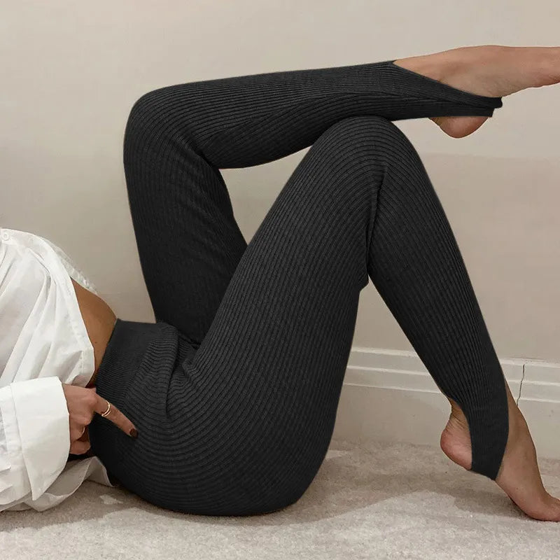 Legging Femme Livia | Côtelé, Taille Haute & Confort Optimal 4