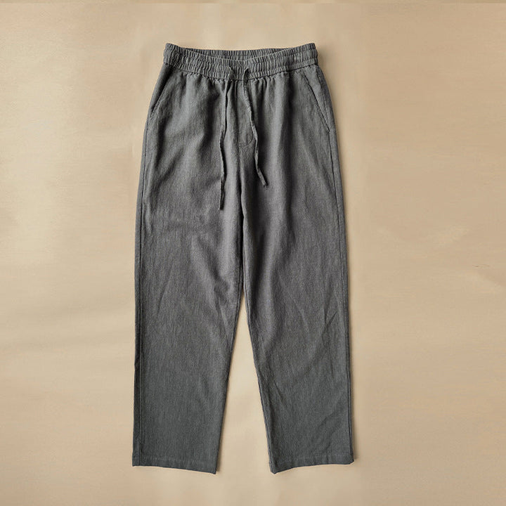 Pantalon en Lin Enzo Homme | Taille à Cordon, Fraîcheur Estivale 3