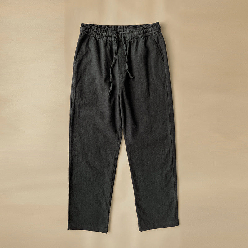 Pantalon en Lin Enzo Homme | Taille à Cordon, Fraîcheur Estivale 2