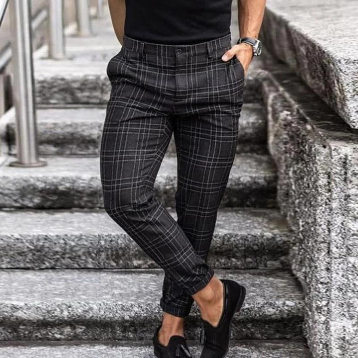 Pantalon à Carreaux Julien | Coton Léger pour Homme, Motif Raffiné 0