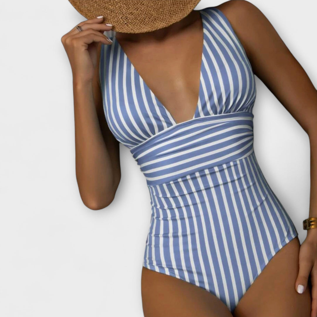 Maillot de bain Alina | Rayé, Bandes Ajustables & Soutien Intégré pour Femme 6