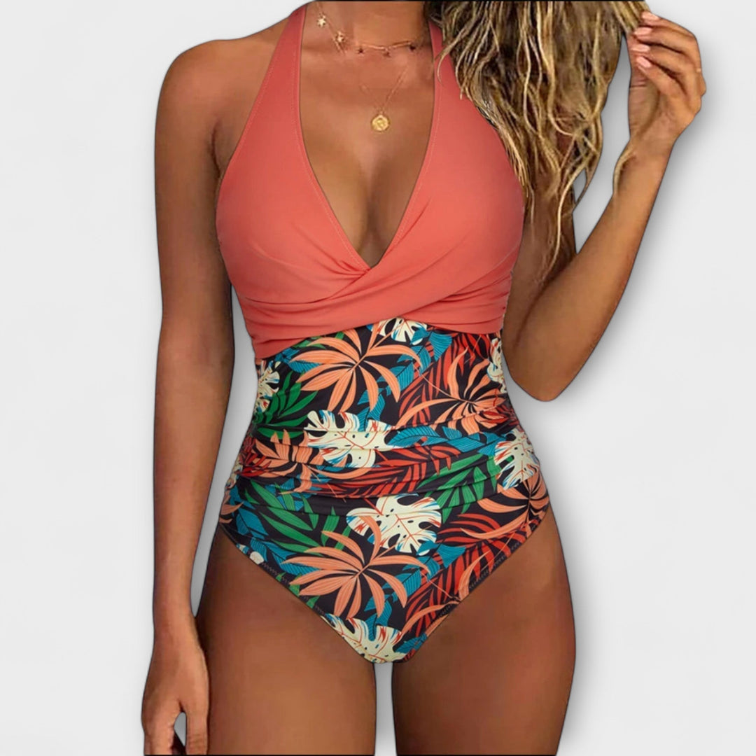 Maillot de bain Floriane | Décolleté en V élégant & coupe correctrice pour femme 3