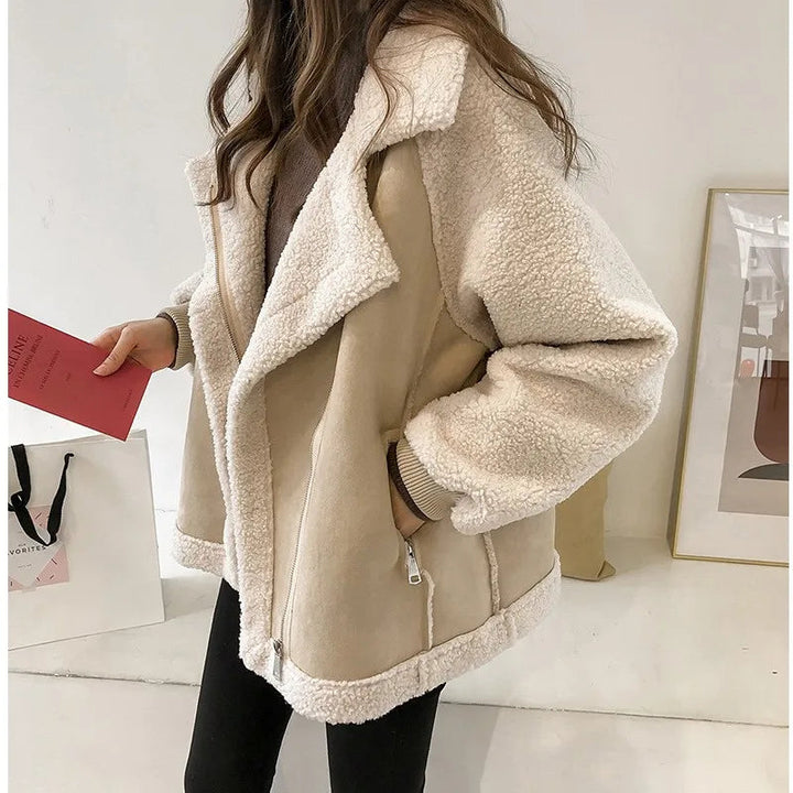 Manteau Anaïs pour femmes | Peau lainée douce, coupe oversize 0